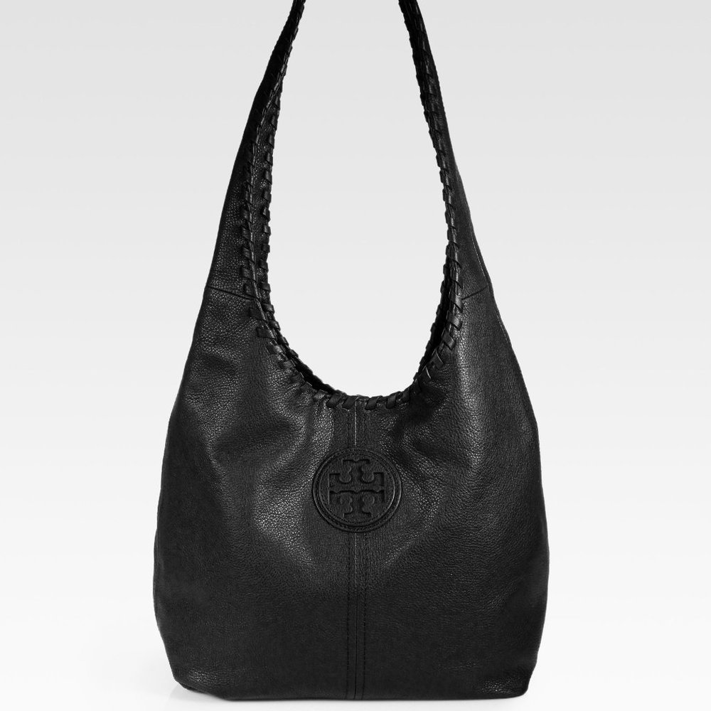 NWT TORY BURCH Black Marion Hobo Bag